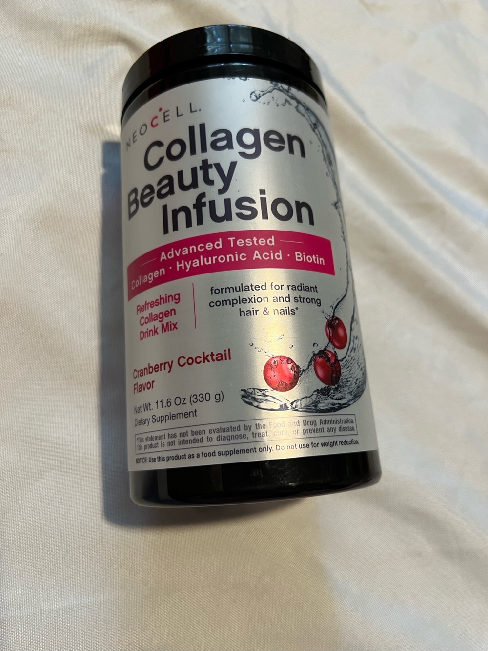 Collagen powder.  Cranberry flavor